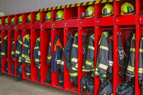 Umkleideraum der Feuerwehr
